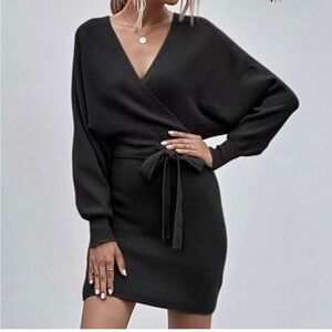 Giani Bini Black sweater dress Sz large